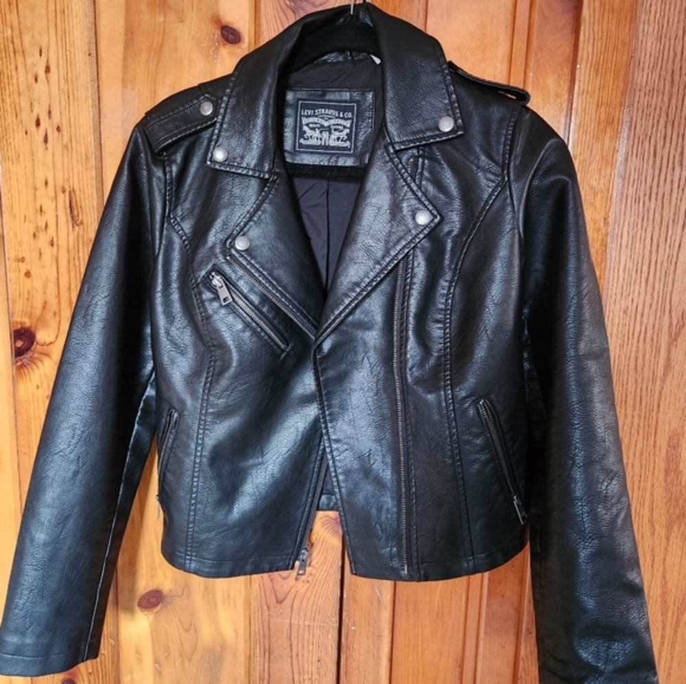 NWOT Black Faux Leather Jacket
